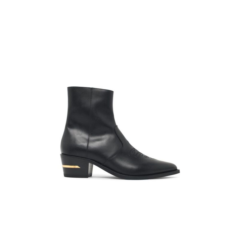 Amiri 'Ma Pointy' Black Leather Boots Men